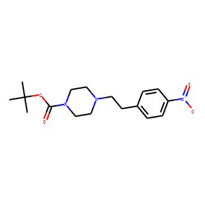4-(4-nitrophenethyl)piperazine-1-carboxylic acid  tert butyl ester