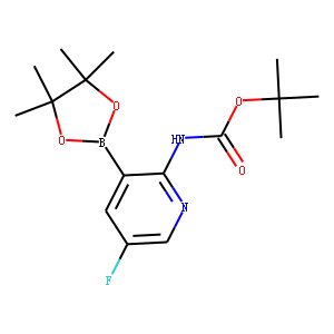 2-TERT-BUTYLOXYCARBONYLAMINO-5-FLUOROPYRIDINE-3-BORONIC ACID PINACOL ESTER