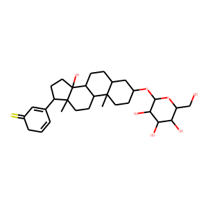 17-(3'-thiophenyl)androstane-3,14-diol 3-glucopyranoside