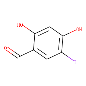 2,4-dihydroxy-5-iodobenzaldehyde