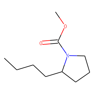 1-Pyrrolidinecarboxylic  acid,  2-butyl-,  methyl  ester