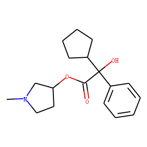 N-Methyl-3-pyrrolidinyl Cyclopentylmandelate (mixture of diastereomers)