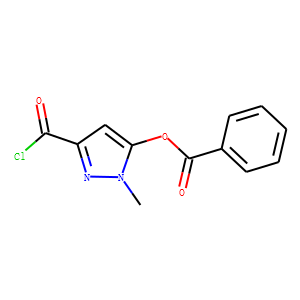 Benzoic acid 3-chloroformyl-1-methyl-1H-pyrazol-5-yl ester