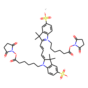 Cyanine 3 Bihexanoic Acid Dye, Succinimidyl Ester, Potassium Salt