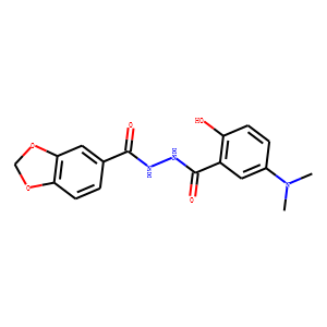 1,3-BENZODIOXOLE-5-CARBOXYLIC ACID, 2-[5-(DIMETHYLAMINO)-2-HYDROXYBENZOYL]HYDRAZIDE