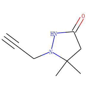 3-Pyrazolidinone,  5,5-dimethyl-1-(2-propynyl)-  (9CI)