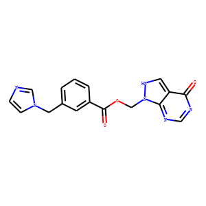 3-(1H-Imidazole-1-ylmethyl)benzoic acid (4,5-dihydro-4-oxo-1H-pyrazolo[3,4-d]pyrimidine-1-yl)methyl 
