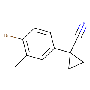 1-(4-BroMo-3-Methylphenyl)cyclopropane-1-carbonitrile