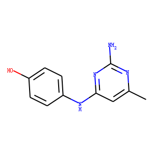 2-Amino-4-(p-hydroxyanilino)-6-methylpyrimidine