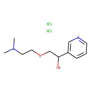 alpha-((2-(Dimethylamino)ethoxy)methyl)-3-pyridinemethanol dihydrochlo ride