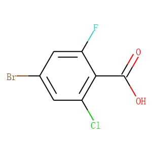 4-BROMO-2-FLUORO-6-CHLOROBENZOIC ACID