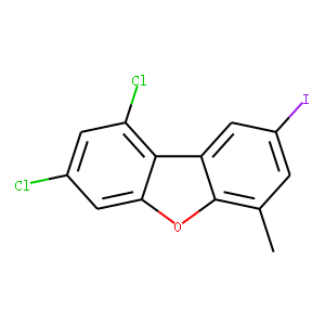 6-methyl-8-iodo-1,3-dichlordibenzofuran
