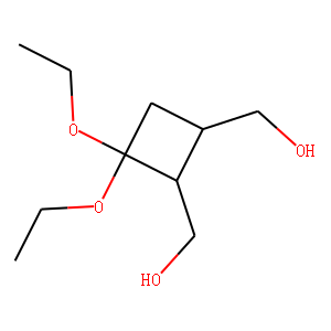 1,2-Cyclobutanedimethanol,3,3-diethoxy-,(1S-trans)-(9CI)