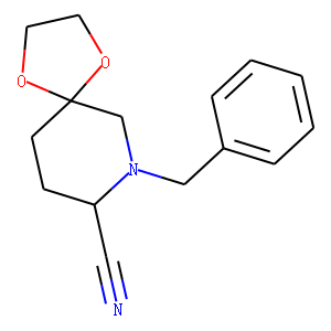 1-benzyl-5,5-(ethylenedioxy)-2-piperidinecarbonitrile