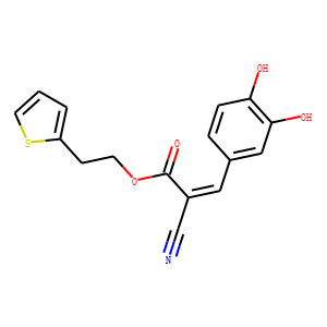 2-(1-THIENYL)ETHYL-3,4-DIHYDROXYBENZYLIDENE-CYANOACETATE