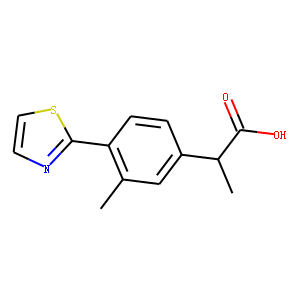 α,3-Dimethyl-4-(2-thiazolyl)benzeneacetic acid