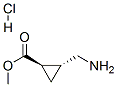 Cyclopropanecarboxylic acid, 2-(aminomethyl)-, methyl ester, hydrochloride, trans- (9CI)