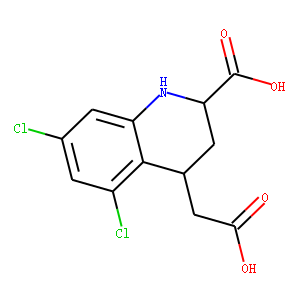2-carboxy-4-(carboxymethyl)-5,7-dichloro-1,2,3,4-tetrahydroquinoline