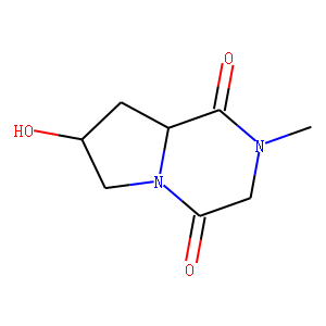 Pyrrolo[1,2-a]pyrazine-1,4-dione, hexahydro-7-hydroxy-2-methyl-, (7R-cis)- (9CI)