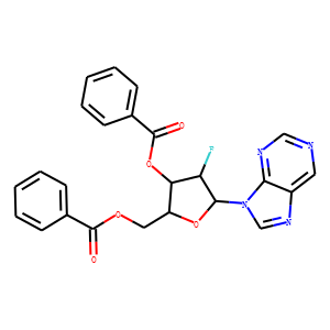 Purine-9-beta-D-(3/',5/'-di-O-benzoyl-2/'-deoxy-2/'-fluoro)arabinoriboside