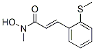 N-hydroxy-N-methyl-3-(2-(methylthio)phenyl)-2-propenamide