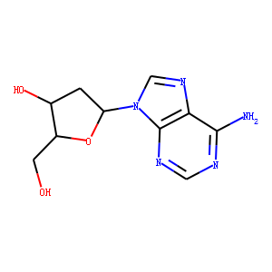 1-(2'-deoxy-beta-threopentofuranosyl)adenine