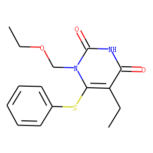 5-ethyl-1-ethoxymethyl-6-(phenylthio)uracil
