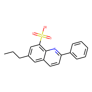 8-Quinolinesulfonic  acid,  2-phenyl-6-propyl-