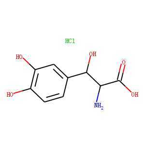 D,L-threo-Droxidopa-13C2,15N Hydrochloride