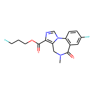 3/'-fluoropropyl-8-fluoro-5,6-dihydro-5-methyl-6-oxo-4H-imidazol(1,5-a)(1,4)benzodiazepine-3-carboxy