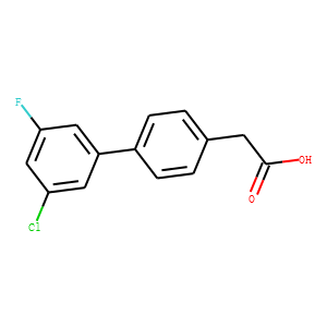 4-(3-Chloro-5-fluorophenyl)phenylacetic acid