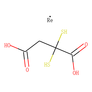 rhenium(V)dimercaptosuccinic acid