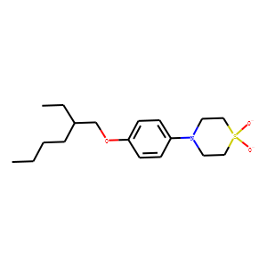 4-[4-(2-ethylhexyloxy)phenyl](1,4-thiazinane-1,1-dioxide)
