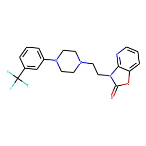 3-(2-(4-(3-(trifluoromethyl)phenyl)-1-piperazinyl)ethyl)oxazolo(4,5-b)pyridin-2(3H)-one