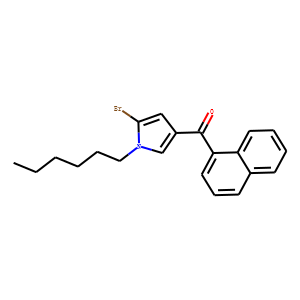 1-Hexyl-2-bromo-4-(1-naphthoyl)pyrrole