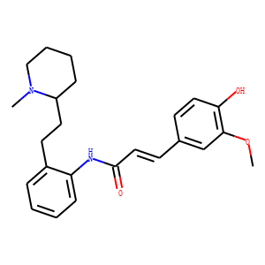 (2E)-N-[2-[2-(1-Methyl-2-piperidinyl)ethyl]phenyl]-3-(4-hydroxy-3-methoxyphenyl)-2-propenamide