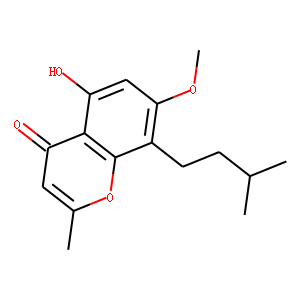 5-Hydroxy-8-isopentyl-7-methoxy-2-methylchromone