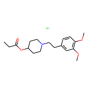 1-(2-(3,4-Dimethoxyphenyl)ethyl)-4-piperidinol propanoate (ester) hydr ochloride