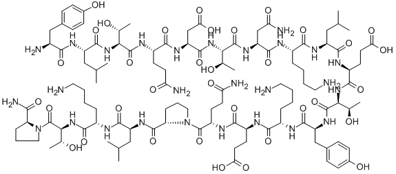 H-TYR-LEU-THR-GLN-GLU-THR-ASN-LYS-VAL-GLU-THR-TYR-LYS-GLU-GLN-PRO-LEU-LYS-THR-PRO-NH2