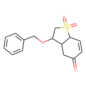 3-benzyloxy-2,3,3a,7a-tetrahydrobenzothiophen-5-(4H)-one-1,1-dioxide