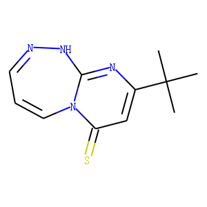 Pyrimido[2,1-c][1,2,4]triazepine-7(1H)-thione,  9-(1,1-dimethylethyl)-