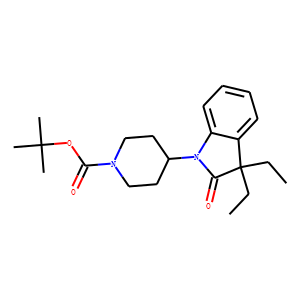 1-Piperidinecarboxylic acid, 4-(3,3-diethyl-2,3-dihydro-2-oxo-1H-indol-1-yl)-, 1,1-diMethylethyl est