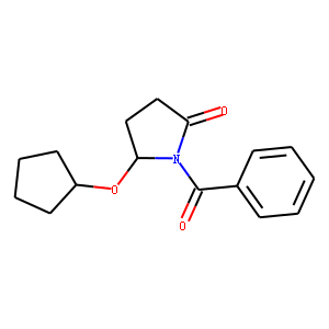 1-benzoyl-5-cyclopentyloxy-pyrrolidin-2-one