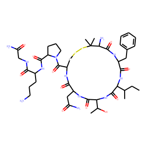 Oxytocin, penicillamine(1)-phenylalanyl(2)-threonyl(4)-ornithine(8)-