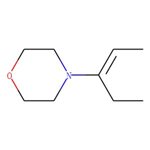 Morpholine,  4-(1-ethyl-1-propenyl)-  (9CI)