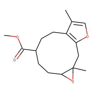 1a,2,3,4,5,6,10,10a-Octahydro-7,10a-dimethyloxireno[8,9]cyclodeca[1,2-b]furan-4-carboxylic acid meth