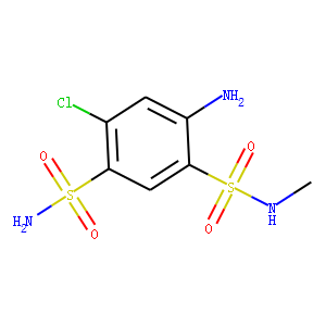 4-Amino-6-chloro-N3-methyl-1,3-benzenedisulfonamide