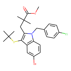 1H-Indole-2-propanoic acid, 1-[(4-chlorophenyl)Methyl]-3-[(1,1-diMethylethyl)thio]-5-hydroxy-α,α-diM