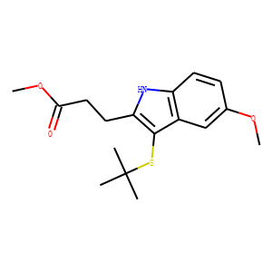 1H-Indole-2-propanoic acid, 3-[(1,1-dimethylethyl)thio]-5-methoxy-methyl ester