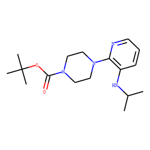 1-((1,1-DIMETHYLETHOXY)CARBONYL)-4-(3-((1-METHYLETHYL)AMINO)-2-PYRIDYL)PIPERAZINE